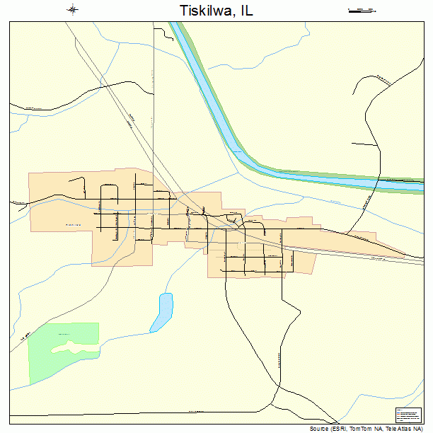 Tiskilwa, IL street map