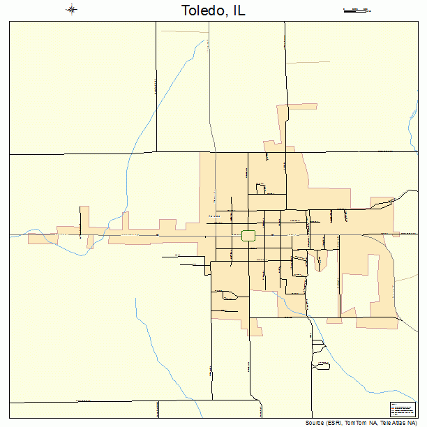 Toledo, IL street map