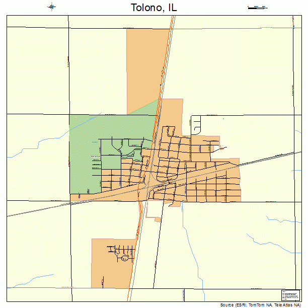 Tolono, IL street map