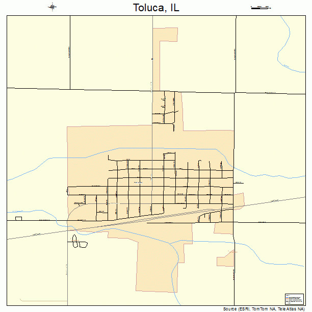 Toluca, IL street map