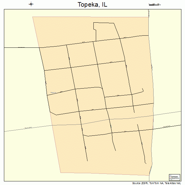 Topeka, IL street map
