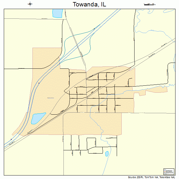 Towanda, IL street map