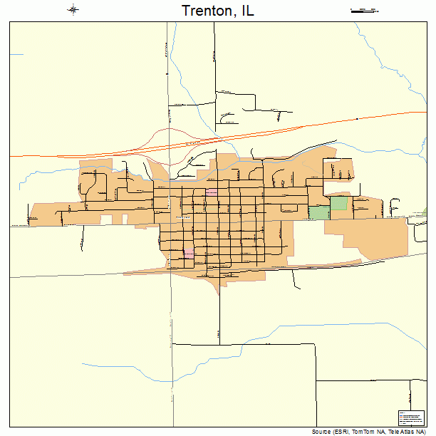 Trenton, IL street map