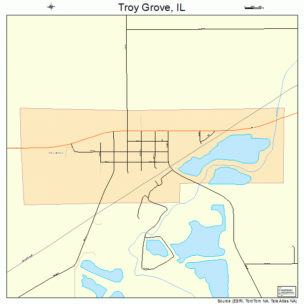 Troy Grove, IL street map