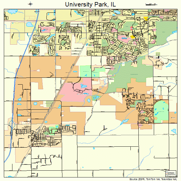 University Park, IL street map