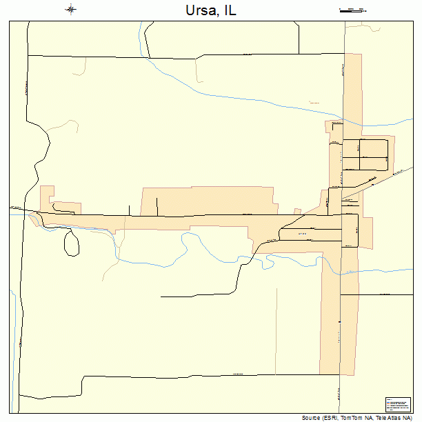 Ursa, IL street map