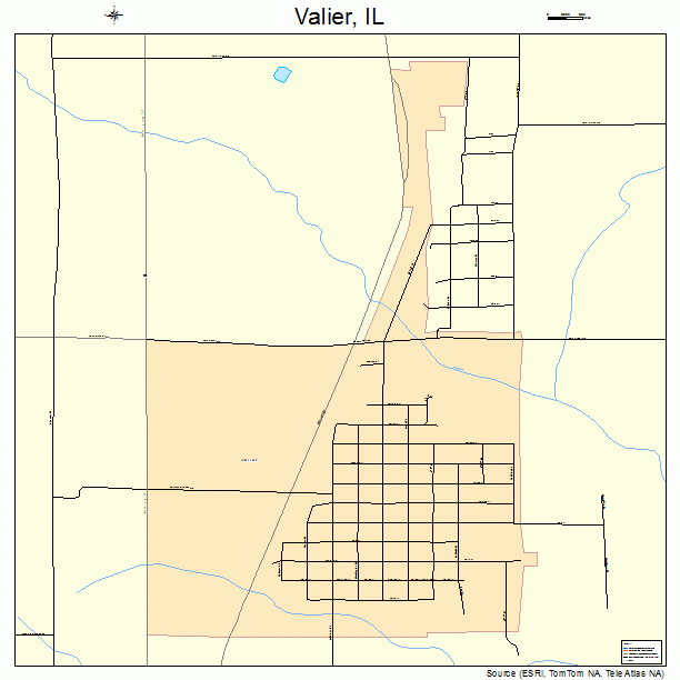 Valier, IL street map