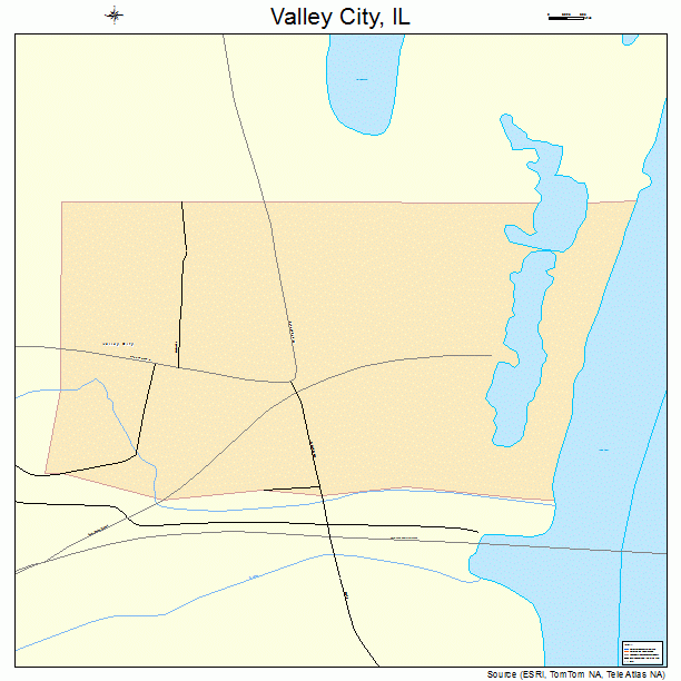 Valley City, IL street map