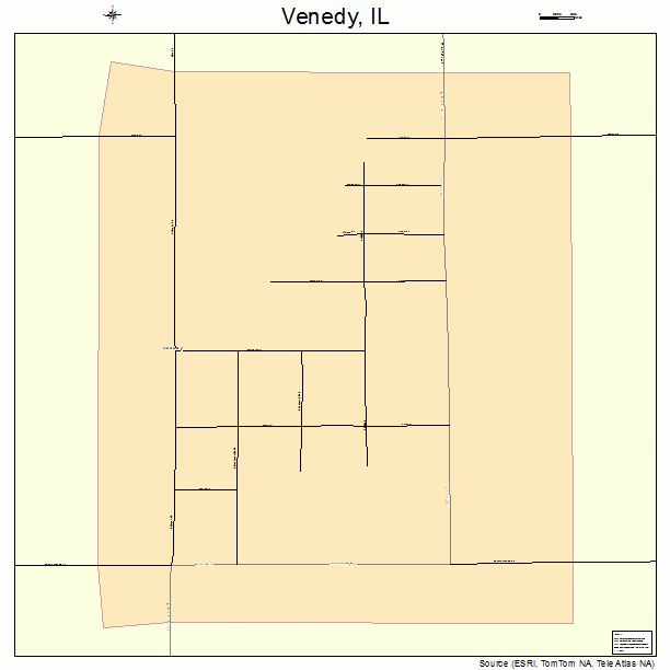 Venedy, IL street map