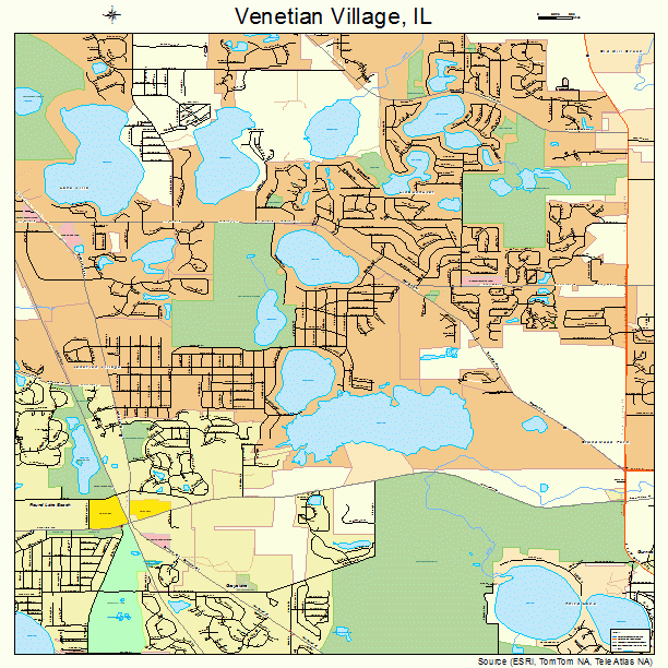Venetian Village, IL street map