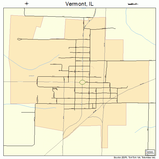 Vermont, IL street map