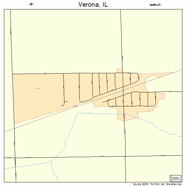 Verona, IL street map