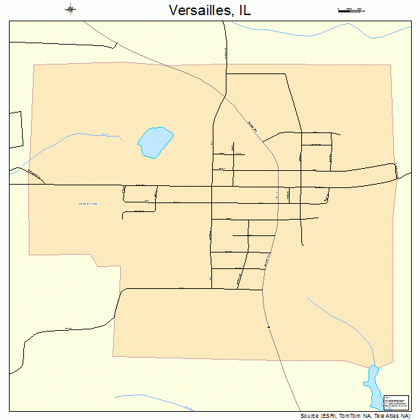 Versailles, IL street map