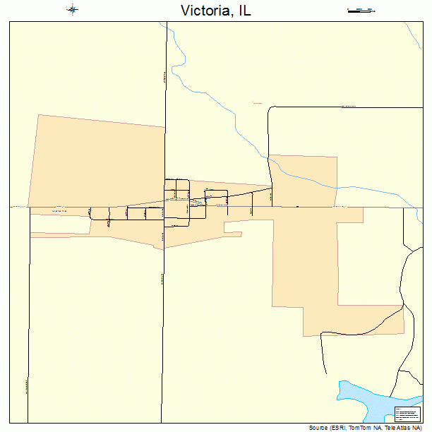 Victoria, IL street map