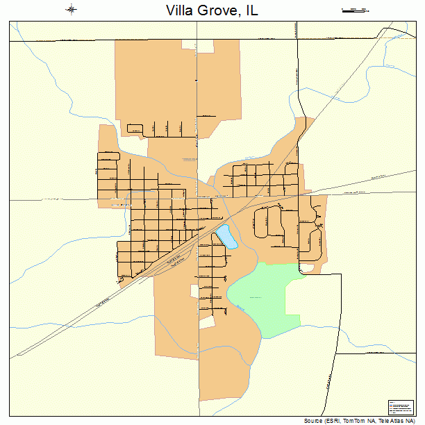 Villa Grove, IL street map