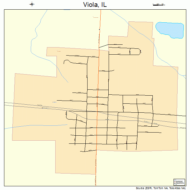 Viola, IL street map