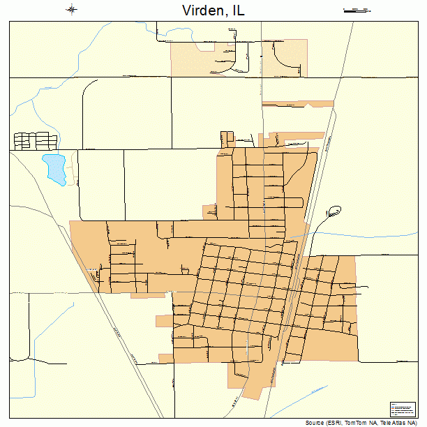 Virden, IL street map