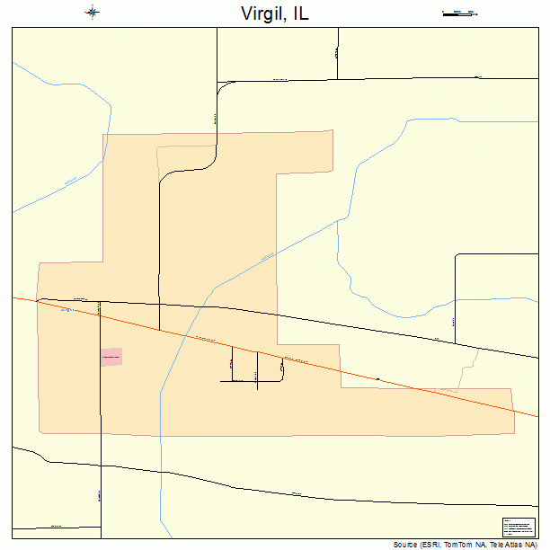 Virgil, IL street map