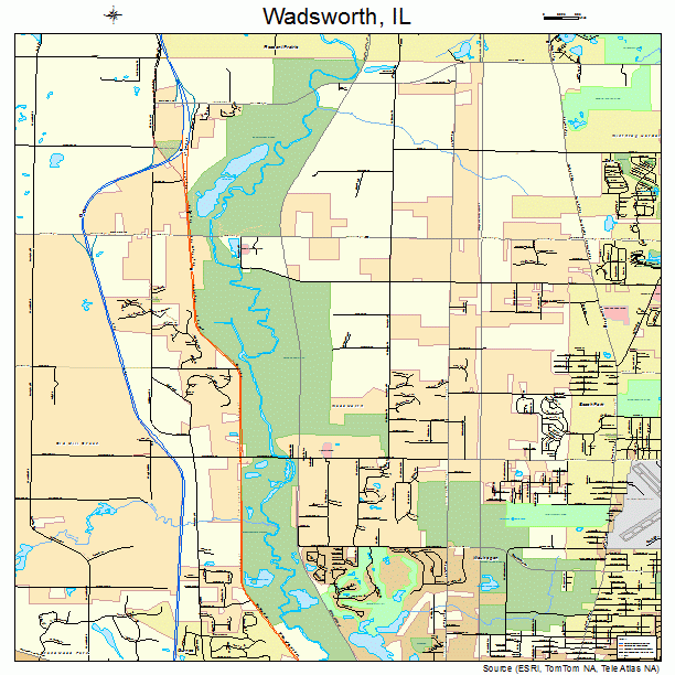 Wadsworth, IL street map