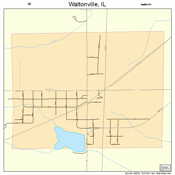 Waltonville, IL street map