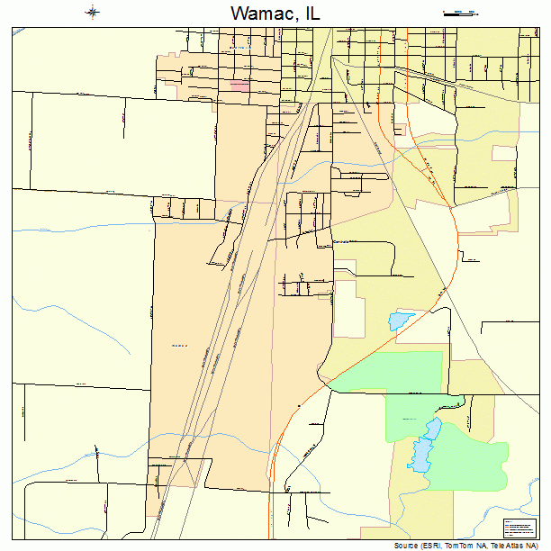Wamac, IL street map