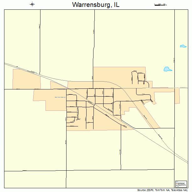 Warrensburg, IL street map