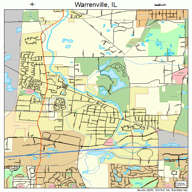 Warrenville, IL street map