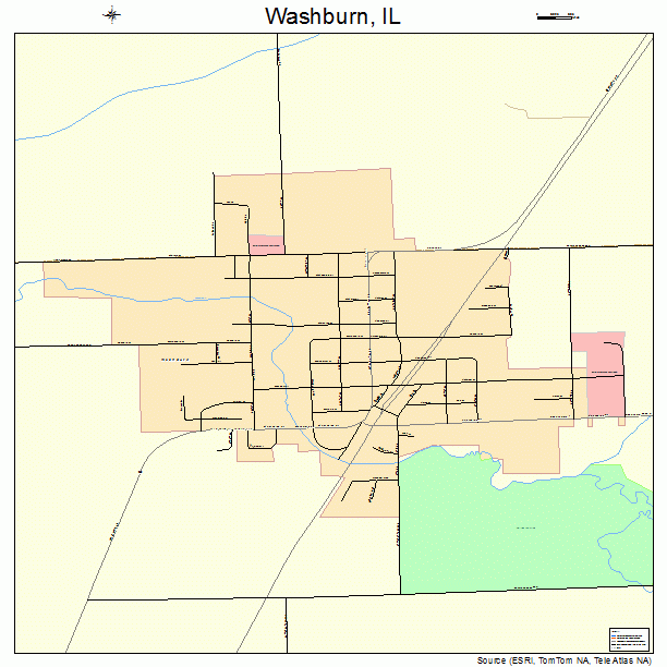 Washburn, IL street map