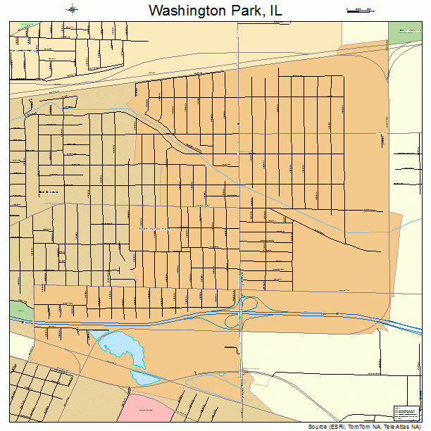 Washington Park, IL street map