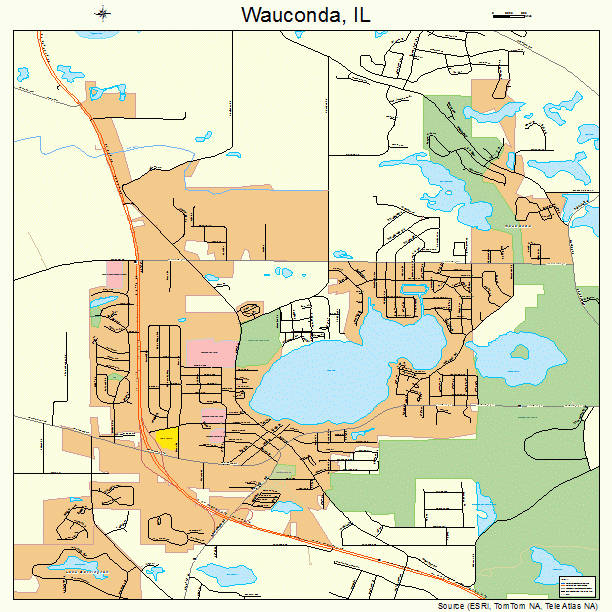 Wauconda, IL street map