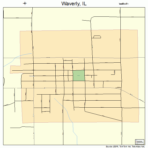 Waverly, IL street map
