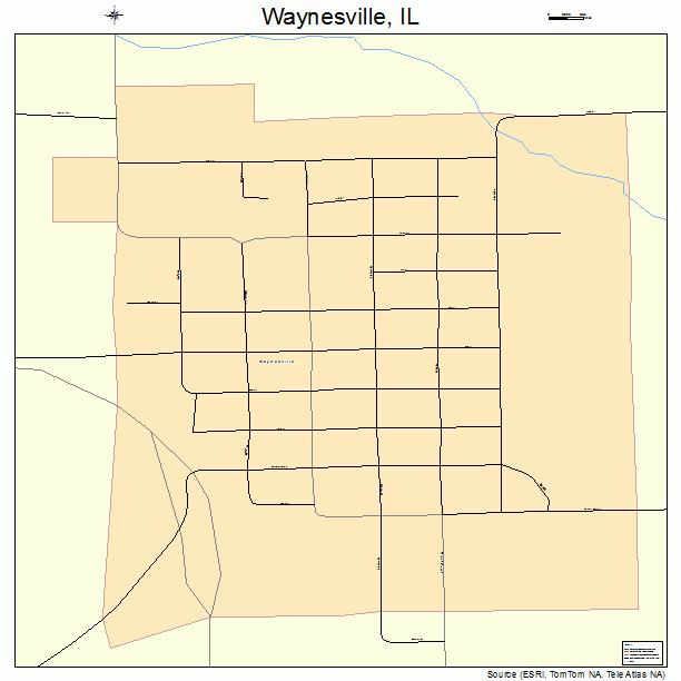 Waynesville, IL street map