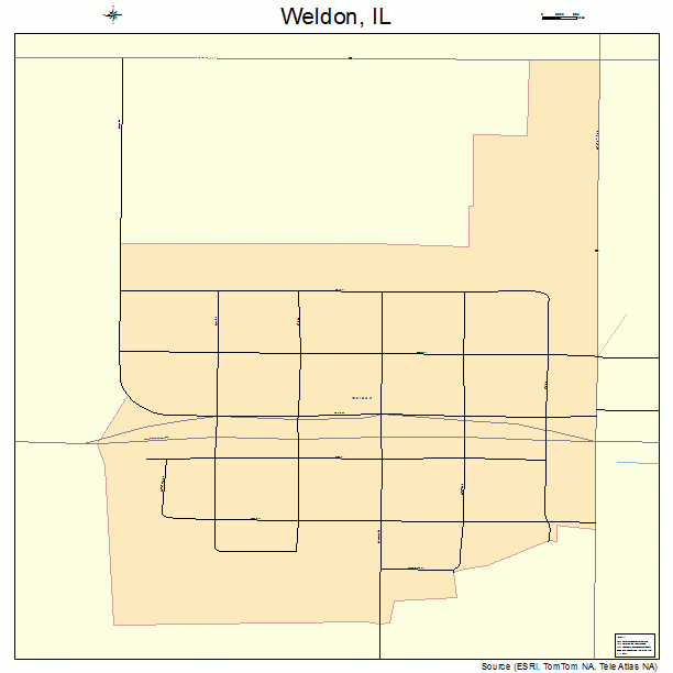 Weldon, IL street map