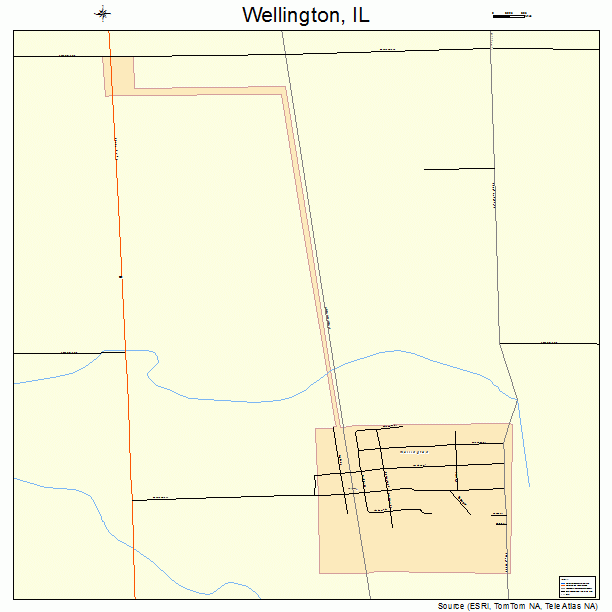 Wellington, IL street map
