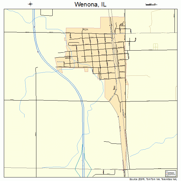 Wenona, IL street map