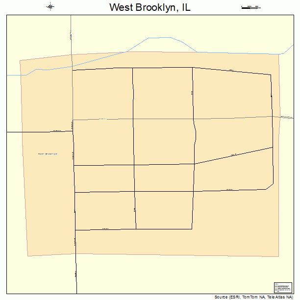 West Brooklyn, IL street map