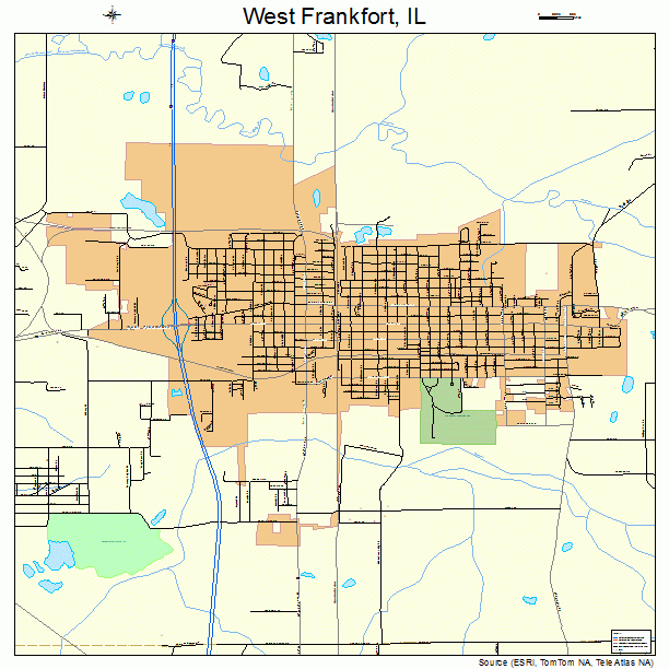 West Frankfort, IL street map