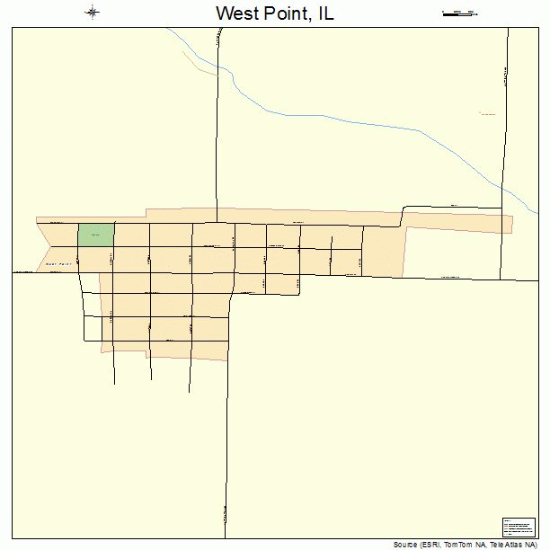 West Point, IL street map