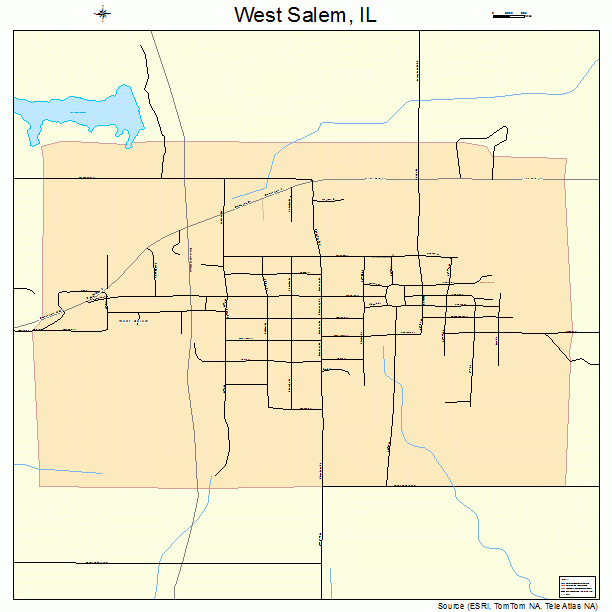 West Salem, IL street map