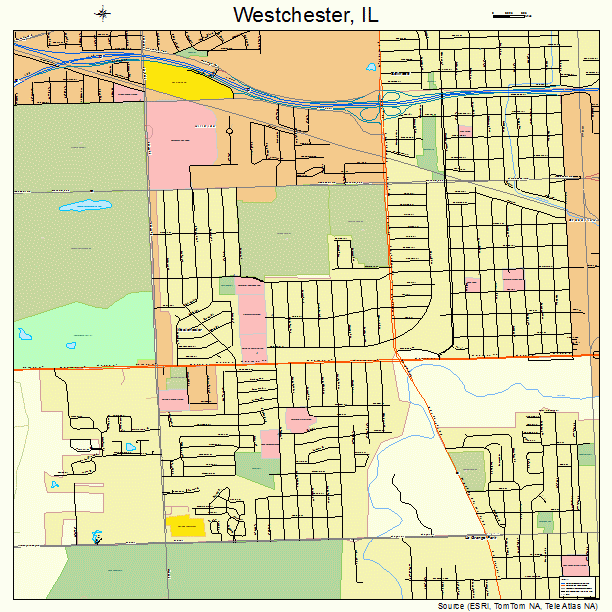 Westchester, IL street map