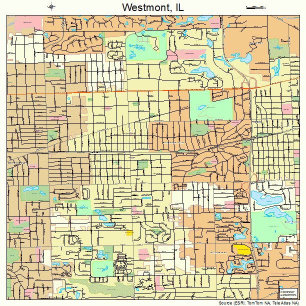 Westmont, IL street map