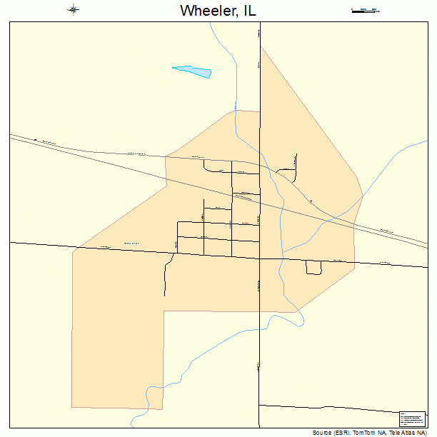 Wheeler, IL street map