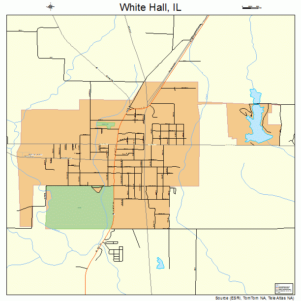 White Hall, IL street map