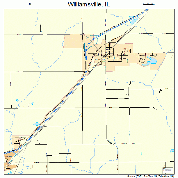 Williamsville, IL street map