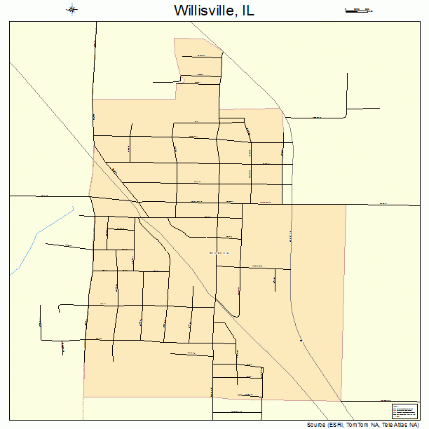 Willisville, IL street map