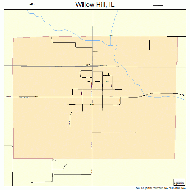 Willow Hill, IL street map