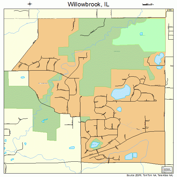 Willowbrook, IL street map