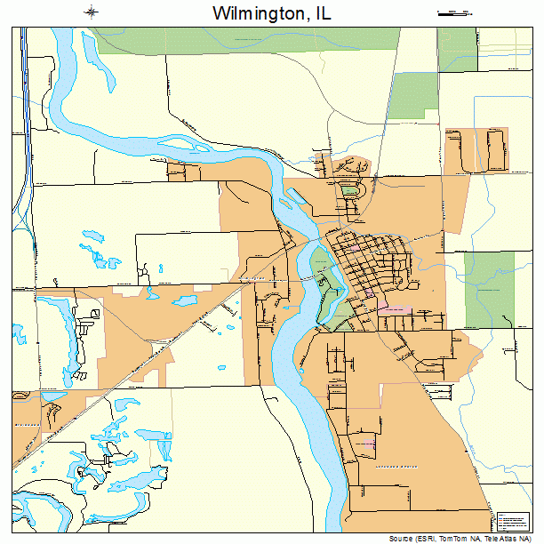 Wilmington, IL street map