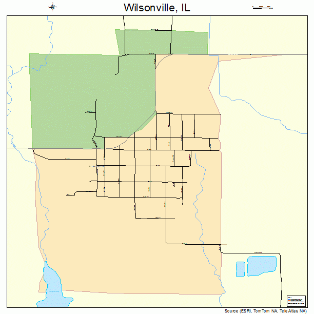 Wilsonville, IL street map