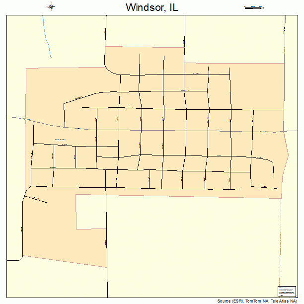 Windsor, IL street map